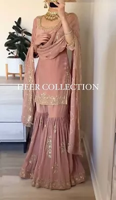 Launching Designer Georgette Palazzo Suit With Beautiful Dupatta For Party Wear • $77.22