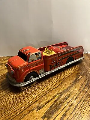 Vintage 1940s Marx Friction Powered VFD No. 1 Fire Truck  • $59.99