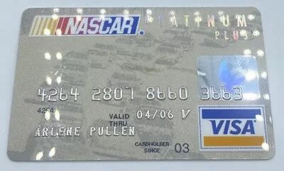 NASCAR Logo Platinum Plus Visa Standard Style EXPIRED VOID • $29.95