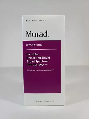 Murad Hydration Invisiblur Perfecting Shield SPF30 Pores Blurs Primes 1oz 2025 • $49.95