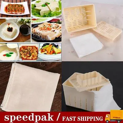 Tofu Maker Press Mold Kit+ Cheese Cloth DIY Soy Pressing Kitchen Sets Mould A8F5 • £6.24