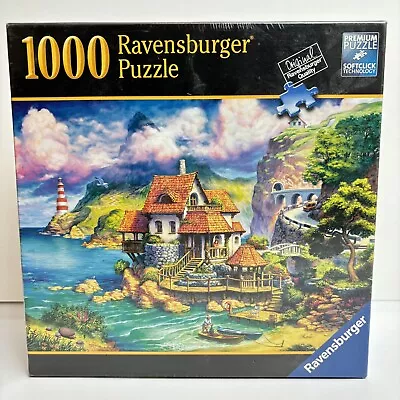 RAVENSBURGER PUZZLE The Cliff House 1000 Pieces 80  654 Sealed 2018 27x20 • $24.98