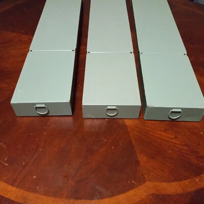 $43.50 • Buy Vtg Unbranded Safety Deposit Metal Drawer Bank Tray Safe Lock Box Security Vault