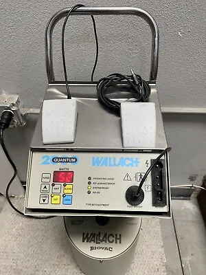 Wallach Quantum 2000 ESU W/ Smoke Evacuator Cart & 2 Foot Pedals~ 33186 • $499