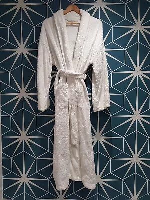 The White Company Sleep Towelling Long Dressing Gown Size Medium • £15