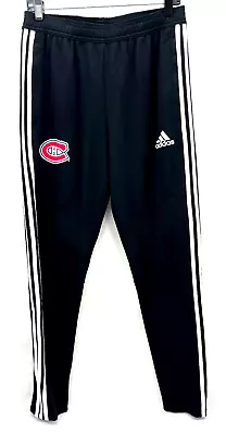 NEW Montreal Canadiens NHL Adidas Tiro 19 Black Soccer Training Pant Men's M • $33.99