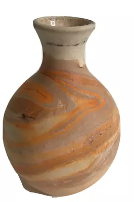 Vintage NEMADJI POTTERY - 4.0  TALL MINI  VASE   Swirl Pattern • $22.99