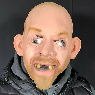 £16.97 • Buy Bald Man Mask John Tiger King Hillbilly Latex Inbred Costume Crazy Eyes
