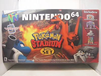 Empty Console Box For Nintendo 64 N64 Pokemon Stadium Battle Set Bundle Rare • $1000