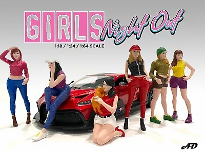 American Diorama 1:18 Scale Figure Bundle- Girls Night Out - Set Of 6 Figures • $56.99