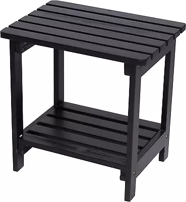 Providence Outdoor Wood Side Table | Small Coffee End Table For Indoor Patio P • $90.99