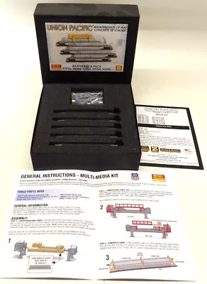 5 Pack Z Gauge Micro-Trains Union Pacific Concrete Tie Loader Flat Car #99402271 • $79.95