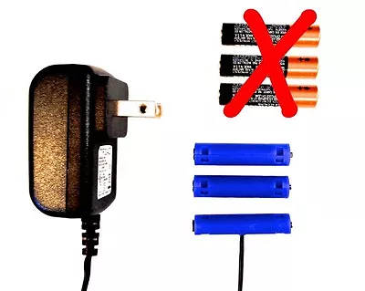 AAA Battery Eliminator Power Adapter 4.5 V DC Replace 3 AAA Batts W/AC Wall Pwr • $54.95