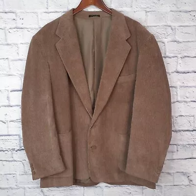 Vintage Members Only Corduroy Sport Coat Jacket Mens 48 Regular Brown • $40