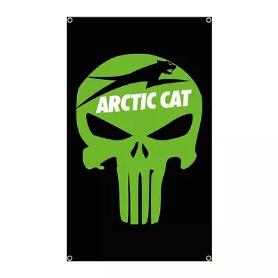 Arctic Cat Snowmobiles Flag Banner 3ft X 5ft Cave Garage • $14.89