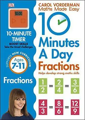 £6.20 • Buy 10 Minutes A Day Fractions By Vorderman, Carol, NEW Book, FREE & FAST Delivery, 