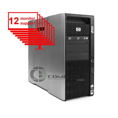 HP Z800 Multi 12-Monitor Computer/ Desktop Intel 8-Core/1TB HDD / NVS420/ Win10 • $987