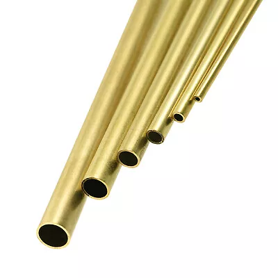 6pcs Brass Tube 1.5mm 2.5mm 3.5mm 4.5mm 5.5mm 6.5mm Wall Thickness 300mm • $14.98