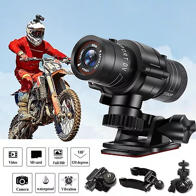 Full HD 1080P Mini Motor Bike Motor Cycle Action Helmet Sports Camera Cam DVR • £23.95