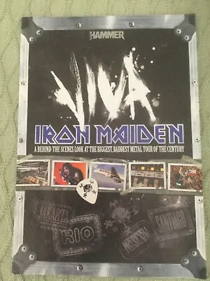 Metal Hammer Viva Iron Maiden Supplement Magazine En Vivo Tour BTS • $5