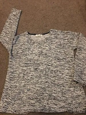 M&S Indigo Collection Jumper Size 12 Ivory Mix • £2