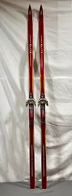 Vintage Askjem Elite 190cm Wooden Cross Country Skis Villom 3-Pin Bindings • $79.95