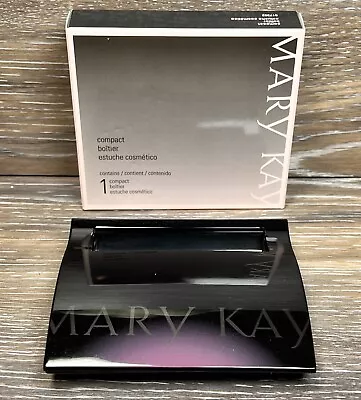 MARY KAY MAGNETIC BLACK COMPACT 017362 UNFILLED New In Box MAKEUP CASE ~ MEDIUM • $14.25