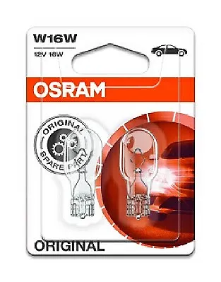 12v 921 16w W16w (X2) 921-02B Osram Genuine Top Quality Product New • £4.94