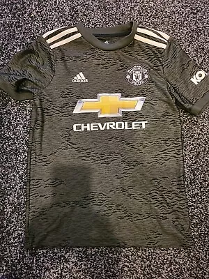 Manchester United Football Shirt Kids 10 - 11 Years Adidas Away Kit Boys • $1.25