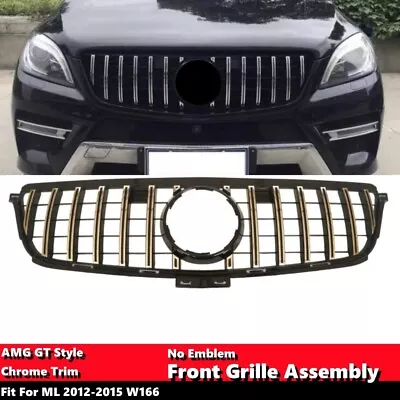 Front Grill Grille For MERCEDES ML Class 2012-2015 W166 No Emblem AMG GT Style • $87.98