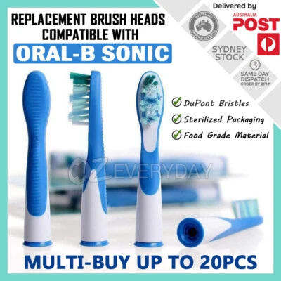 $8.90 • Buy Replacement Brush Heads For Oral-B Sonic & Sonic Complete Electric Toothbrushes