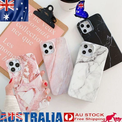 $13.17 • Buy Marble Print Case For IPhone 14 13 11 12 Pro MAX 8 7 Plus XR Thin Phone Cover UK