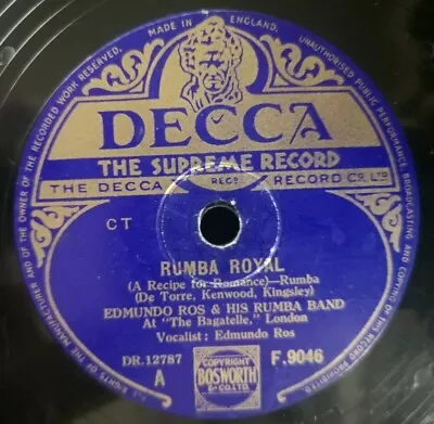 Edmundo Ros And His Rumba Band - Rumba Royal / Cuanto Le Gusta - Decca F.9046 UK • £7.50