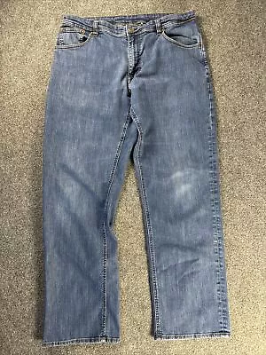 Marmot Pipeline Jeans Mens 36x33 #C63970 Straight Leg Blue Denim Stretch • $19.95