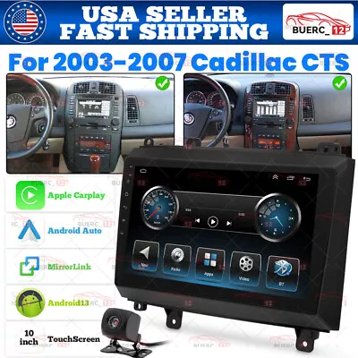 For 2003-2007 Cadillac CTS Android 13 Apple Carplay Car Stereo Radio GPS Navi • $155.61