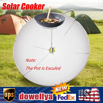 59  Parabolic Solar Cooker Outdoor Camping Solar Cook Oven Concentrating Cooker • $85.01