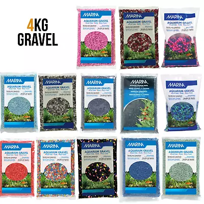 £12.49 • Buy Marina Decorative Gravel For Fish Tanks Aquariums Decor - 13 Colours - 4kg