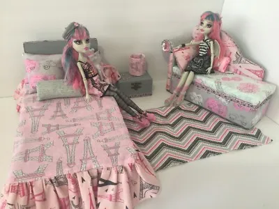 Monster High Furniture Bedroom Set:Rochelle Goyle.Bedsofalampwood Box • $64.99