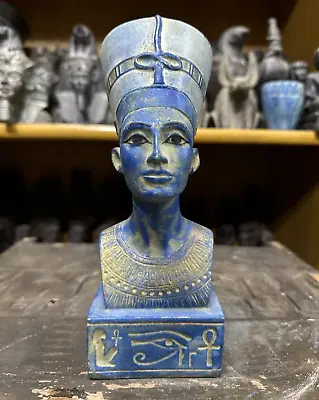 RARE ANCIENT EGYPTIAN ANTIQUITIES Statue Head Of Queen Nefertiti Pharaonic BC • $149