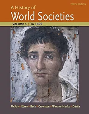 A History Of World Societies Volume 1 : To 1600 Paperback • $5.76