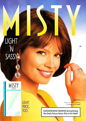 Misty Cigarette Ad #20 Rare 1995 Vintage Out Of Print  • $9.99