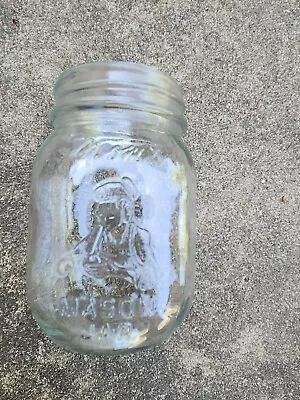 VINTAGE MOM'S MASON Canning JAR PINT CLEAR GLASS HOME PRODUCTS COLUMBUS OHIO • $9.99