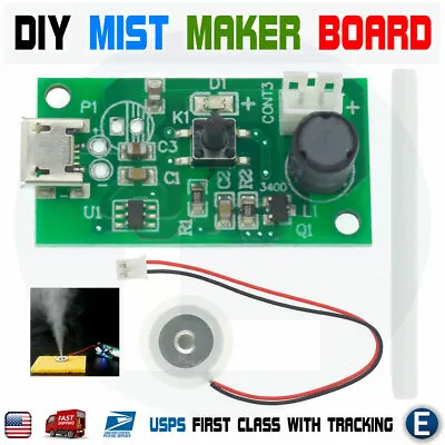 DIY Kit Mist Maker Board Fogger Atomization Film Atomizer USB Micro Humidifier • $3.45