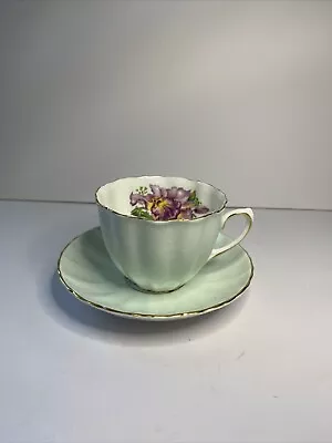 Salisbury Pastel Blue Orchid Tea Cup  • $47