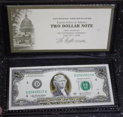 World Reserve Monetary Exchange 2003 A Two Dollar Note 22k Gold Leaf (#3) • $20