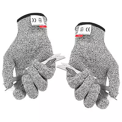 Safety Stainless Steel Work Gloves Cut Resistant Wire Metal Mesh Anti Cut Glove • $8.46