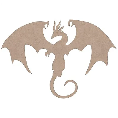 Dragon Wooden Craft Shape MDF Blank Embellishment Laser Cutout Decoration UK • £2.53