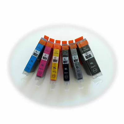 6X NON-OEM Ink PGI 650XL CLI 651XL For Canon PIXMA MG6360 MG5460 MG7560 MX926 • $11.90