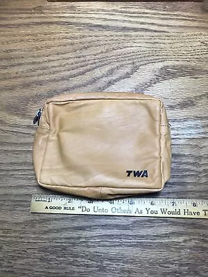 Vintage TWA Zippered Amenities Bag • $9.99