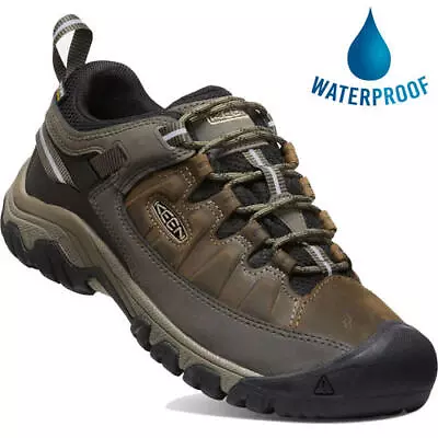 Keen Targhee III Mens Waterproof Walking Hiking Shoes Trainers Brown Size 8 -14 • £94.99